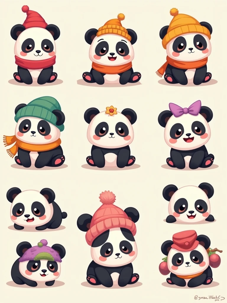 The picture shows a panda, this is a 12x12 sprite sheet. I need, so you take this cat and just add different accessories to it and add it to each frame without changing the main picture, You can change the color of the wool if you wish