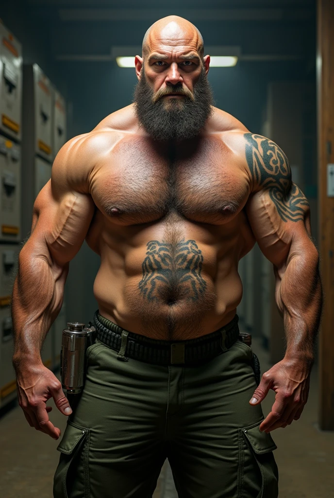 8kUHD HDR de muito alta resolução Muito extremamente realista Muito detalhado 8k HDR de alta qualidade Fotografia muito realista apresentando um Major Branco de meia-idade, robust bodybuilder looking like a bear, 8k very realistic detailed furry 8k. robusto homem corpulento em uma calça militar detalhados muito realistas em 8k. Tall Man 2,20 very realistic.Very realistic low hair. Very realistic small beard. pelos do corpo muito realistas 8k pescoço largo e gordinho muito realista, 8k. very realistic neck lines, Pescoço detalhado muito realista de 8k, Barriga com uma tatuagem de uma cruz muito realista de 8k.Peito corpulento muito realista em 8k.very realistic detailed furry. Very realistic muscular and burly bear body in. Rosto com descendência nordica muito realista de 8k.Realistic aggressive eyes and expression. Cabeça muito realista 8k, Cintura 8k muito realista, Características faciais muito realistas em 8k, Braços corpulentos muito realistas em 8k, Cotovelos 8k muito realistas, Mãos 8k muito realistas, Peitorais muito realistas em 8k, Barriga muito realista de 8k, Corpo de homem humano muito realista 8k, Barriga muito realista de 8kbutton, Pulsos 8k muito realistas, 8k dedos muito realistas, Unhas muito realistas 8k, Ombros muito realistas em 8k, Boca muito realista 8k, Lábios muito realistas 8k,uniforme do exercito Brasileiro muito realistas 8k, Sem camisa 8k HDR Urso musculoso, hairy and muscular, 8k Um homem urso musculoso e corpulento muito realista em um quartel, 8k HDR Muito realista e detalhado, 8k HDR muito realista e detalhado ambiente militar.