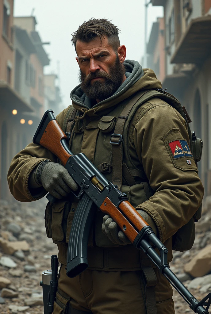 Man with ak 47