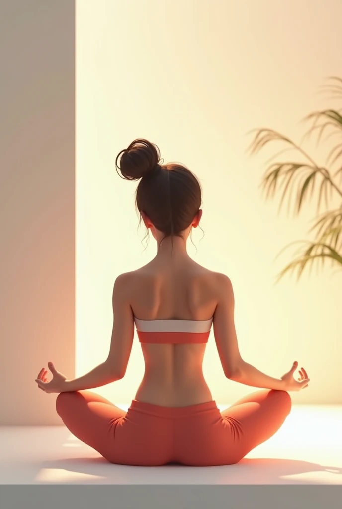 Write "Subscribe:GoodVibed" in red box and make image of stress relief don't make poor image attractive audience like image full professional graphic yogi teen dancing with bineural frequency