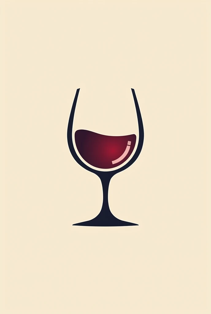 Wine glass logo
