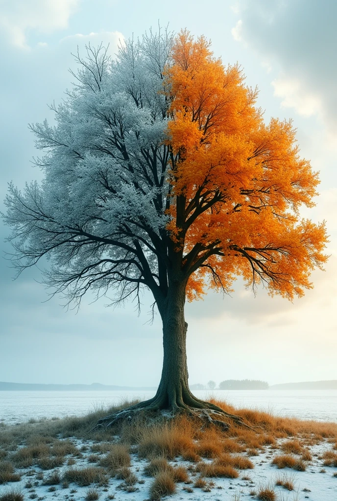 climate change all seasons in one photo