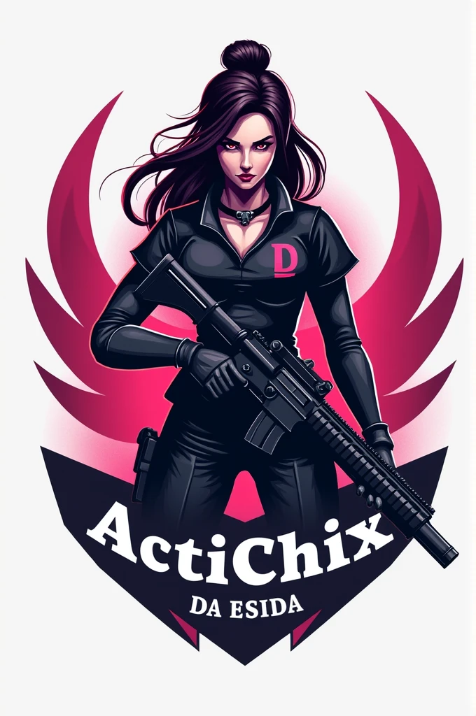 Make me a logo like this name actichix because I need it for a COD MOBILE squad team that looks as elegant as possible and professional and serious
