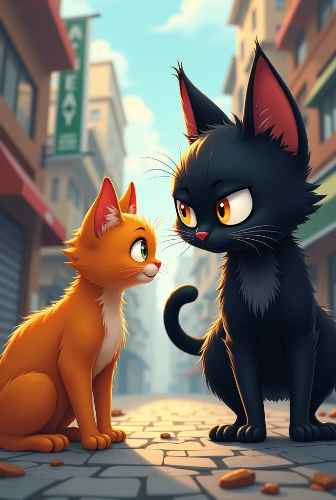 An orange cat Meet the notorious thief cat, always after a tasty treat