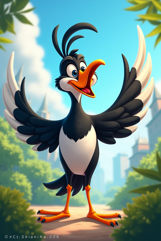 Create a lapwing mascot for the Olympics in Uruguay