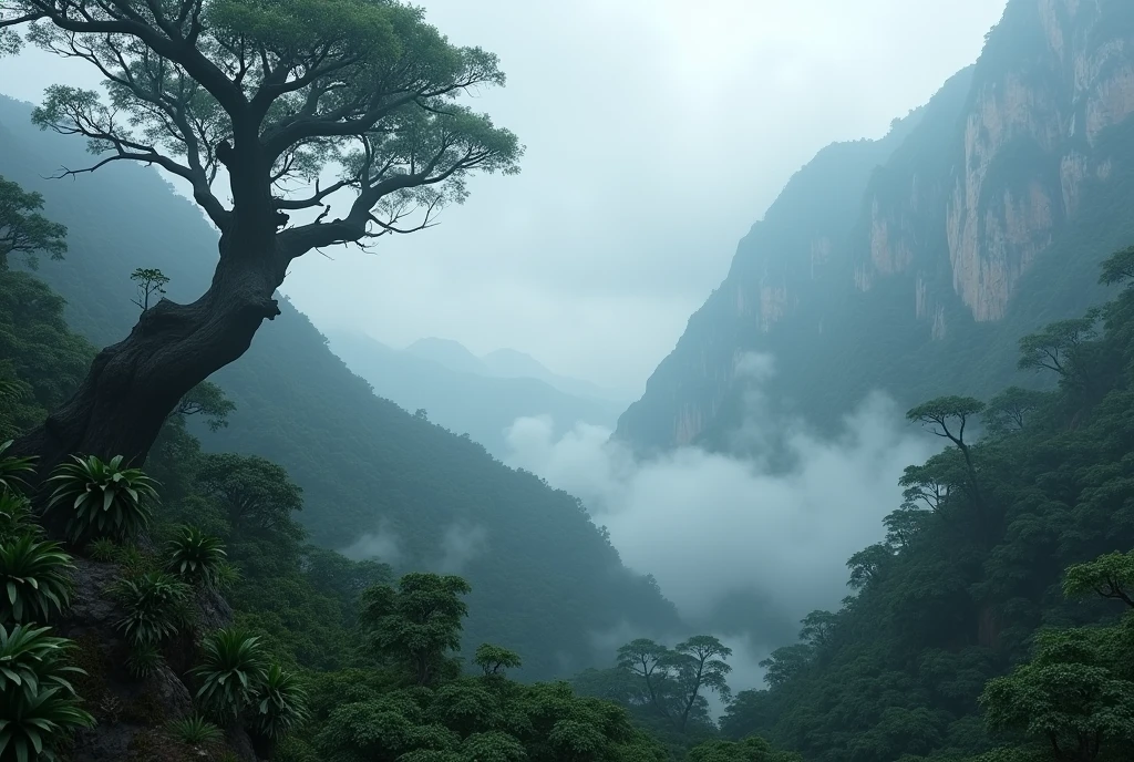 Explore the haunting beauty of fog-covered mountain jungles, with every tree and tendril of mist rendered in breathtaking Ultra HD quality