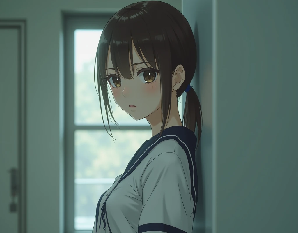 (Sweat:1.9),(Age: Early teens:1.8),Height is 155cm,Non-erect, thin nipples,very small nipples,Natural nipples,Real girls naked,Not disgusting nipples,,Sweat,(Facial expressions during intercourse:2),(Small breasts:1.9),(Appearance during sexual intercourse:2), (Real Girl:1.8),,Japanese beautiful girl,sex,Light brown hair,(Beautiful Face:2),Short Hair,(Tying up hair:2),(whole body:2),(Wear black socks:1.8),whole body,Wear nothing but socks,Orgasm,(rape:2),(On all fours:1.8),(Sexual intercourse from behind:1.9)