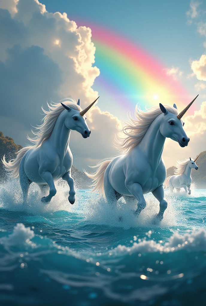 dolphins and rainbows also unicorns 