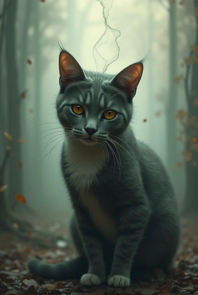 An Existential crisis cat