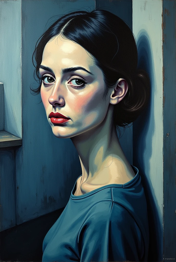 A recreation of the paint "La Vie" of Pavlo Picasso