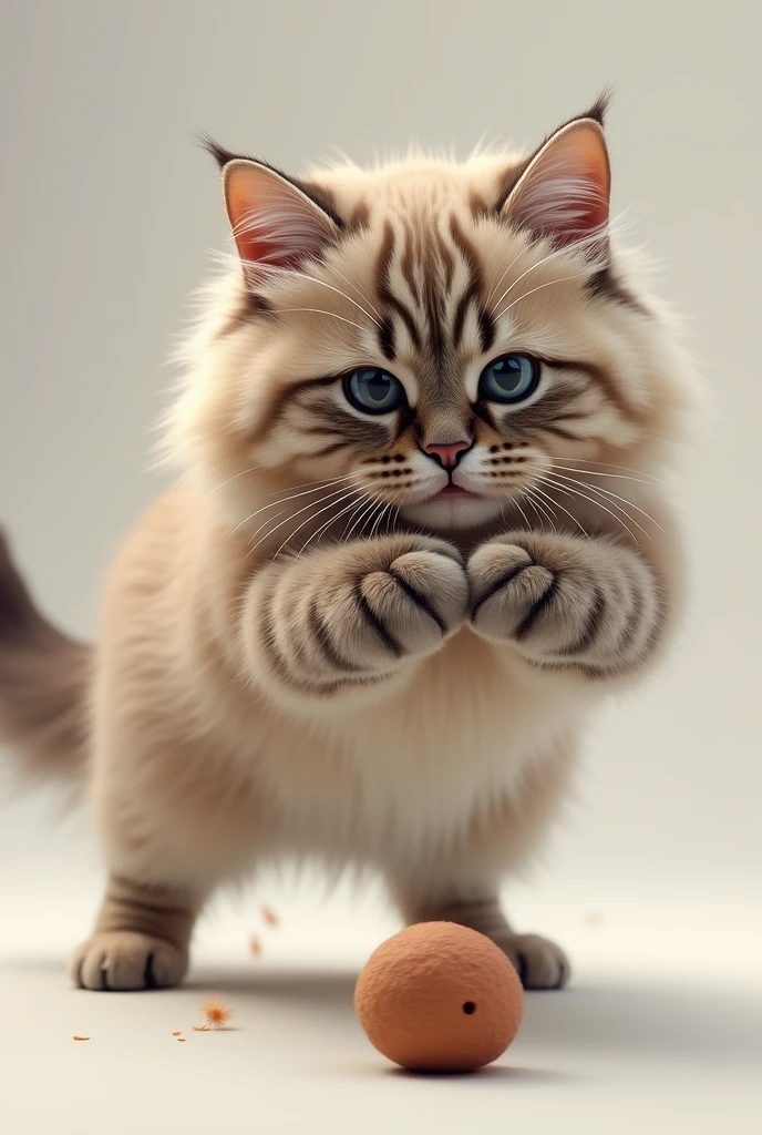high resolution、high quality、Real、Realistic、Realな質感、Realistic、Super detailed、High resolution、Catじゃらしで遊んでいる、Cat、