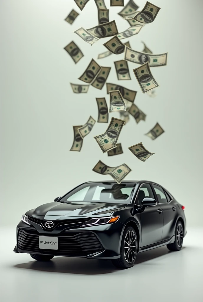 Photo of a black SW4 model car dropping several dollars