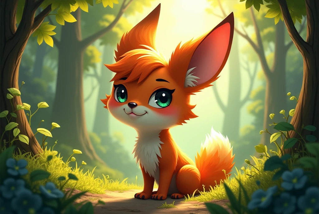 Moxy by Typh, CrispyTyph old artstyle, Moxy in the forest, Typh character called Moxy