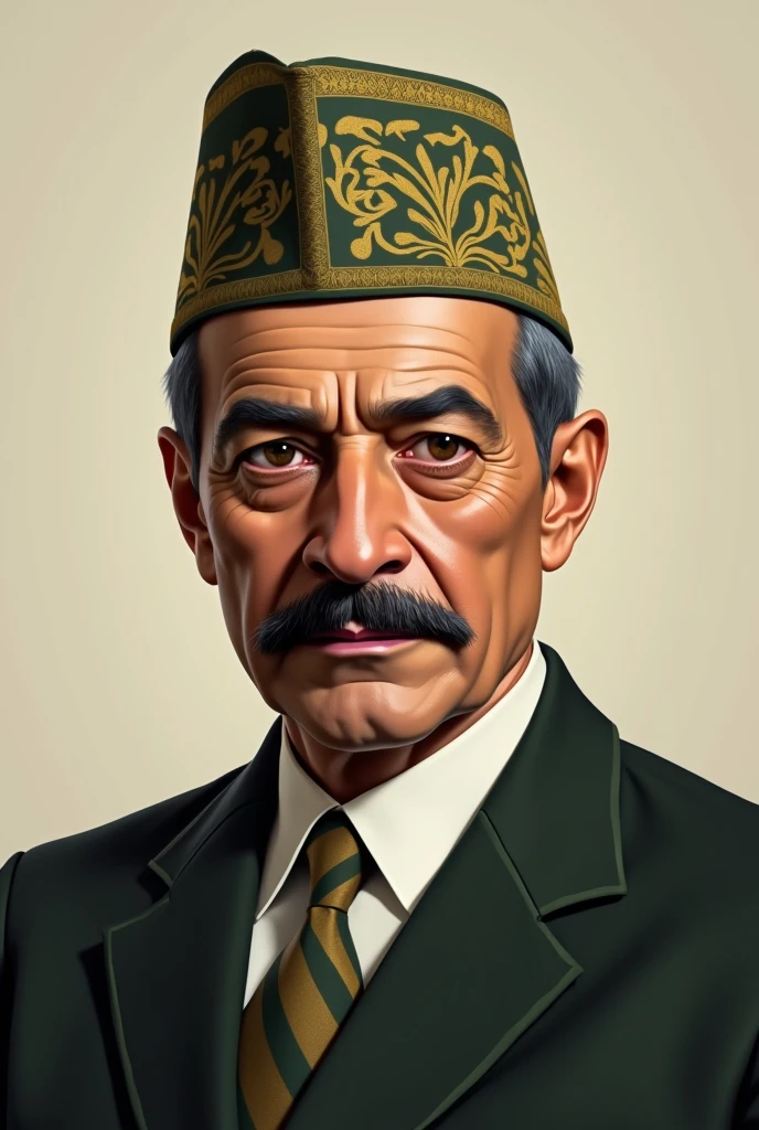 Quaid-e-azam photo in muslim cap
