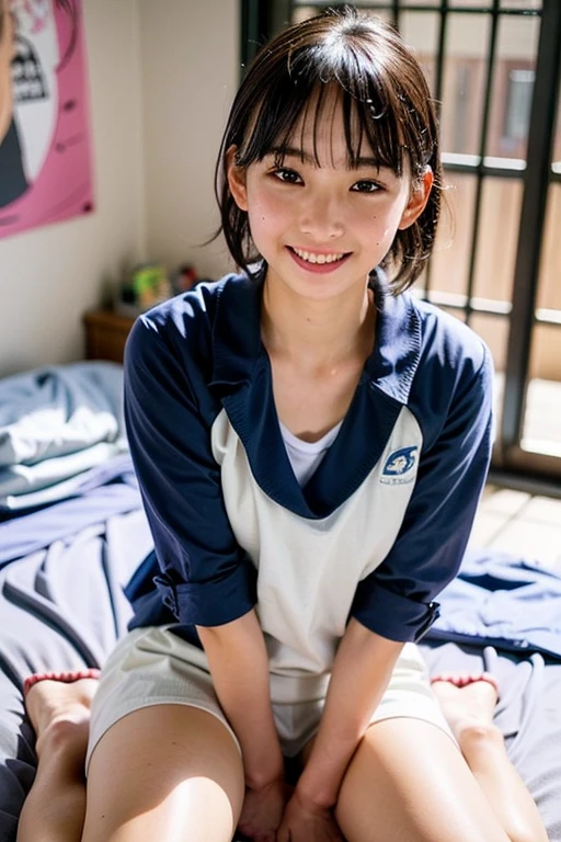 Japanese,,Teen,cute,Primary school students,Private elementary school,short hair,city,Spread your legs,Small and dirty room、Cleavage、((naked))、(((Wet body)))、(((night)))、(((Dark Room)))、(((窓の外はnight)))、((Prostitute))、((Sweaty skin))、(((Sexually excited face)))、On the bed、On all fours、smile、Small breasts