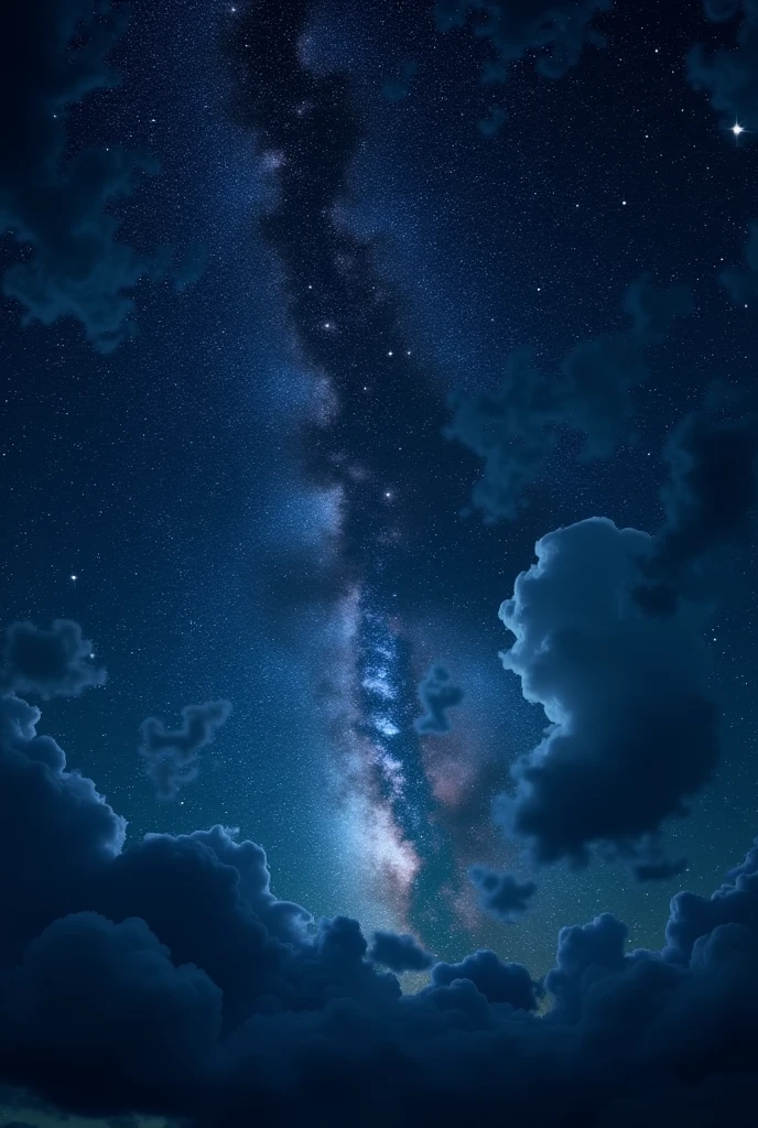 Beautiful night sky with stars