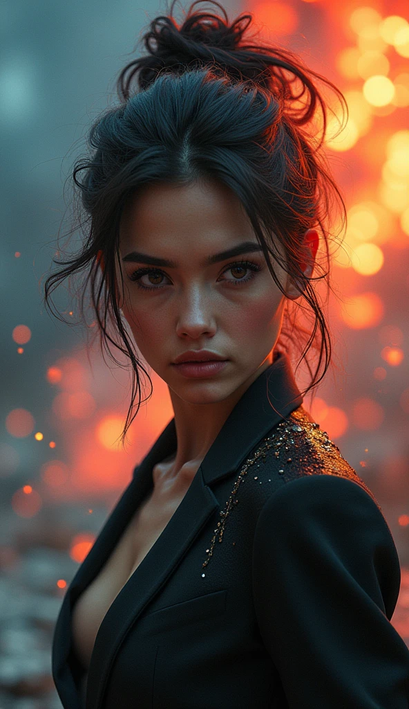 Cool Fearless woman with aura gorgeous hd cool crazy background