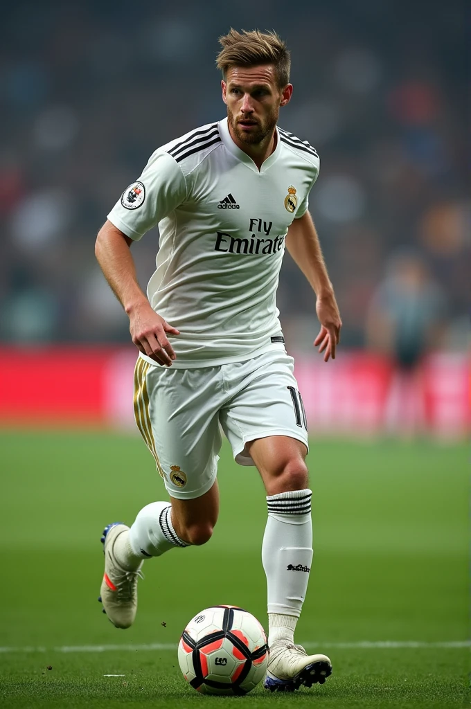 generate marcos reus from 2024 with the real madrid jersey from 2024