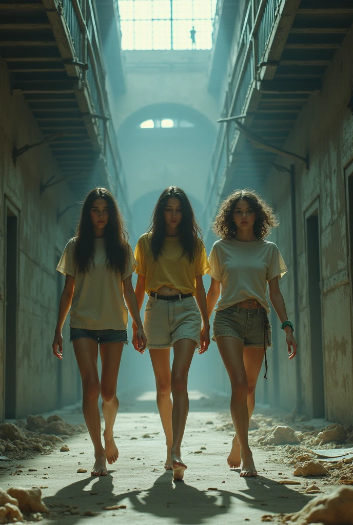 Generate me girls who love walking barefoot in prison