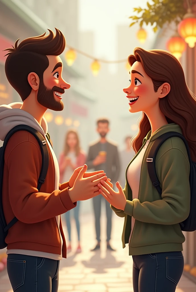 a person telling someone else "have a nice day", as a good gesture