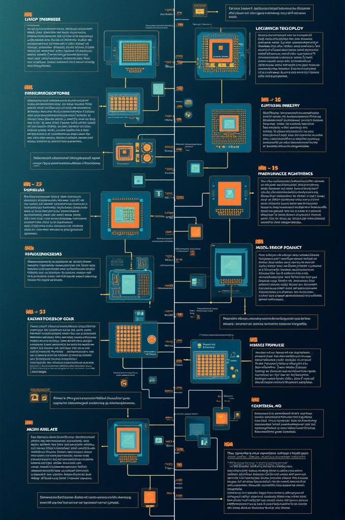 Make a timeline of 10 important dates for the evolution of microprocessors 