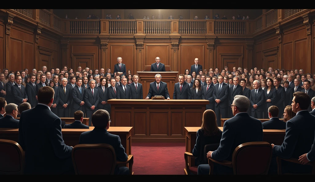 169 people in a court