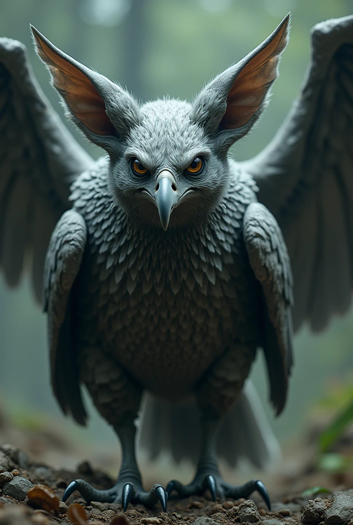The Chonchón appears as a strange bird with ashy gray feathers., formed from a human head; from which sharp claws and enormous ears would be born that it uses as wings to fly. This creature would emit a fateful cry that would sound "killed, killed", It always appears because the person who hears it is close to death..