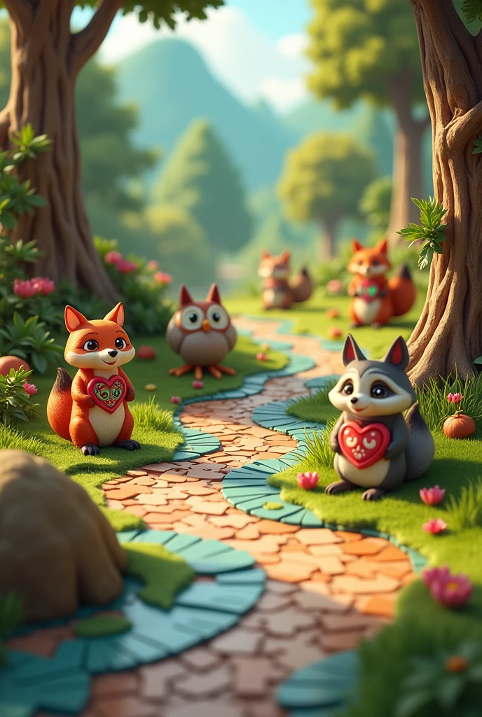 Board game khokhlchat animals