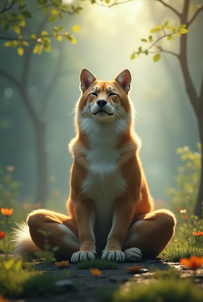 (photorealism:1.2), mediation animale