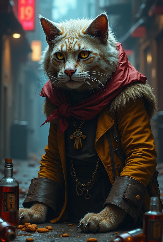 An old thundercat, alcoholic and transvestite