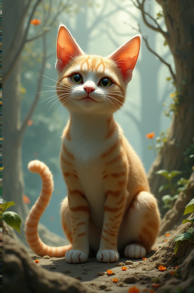 Cat in the shape of a penis