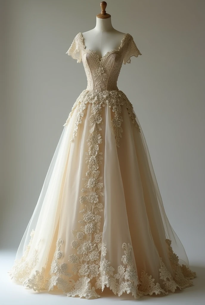 Beautiful Dress only no body no girls only dress Top and skirt