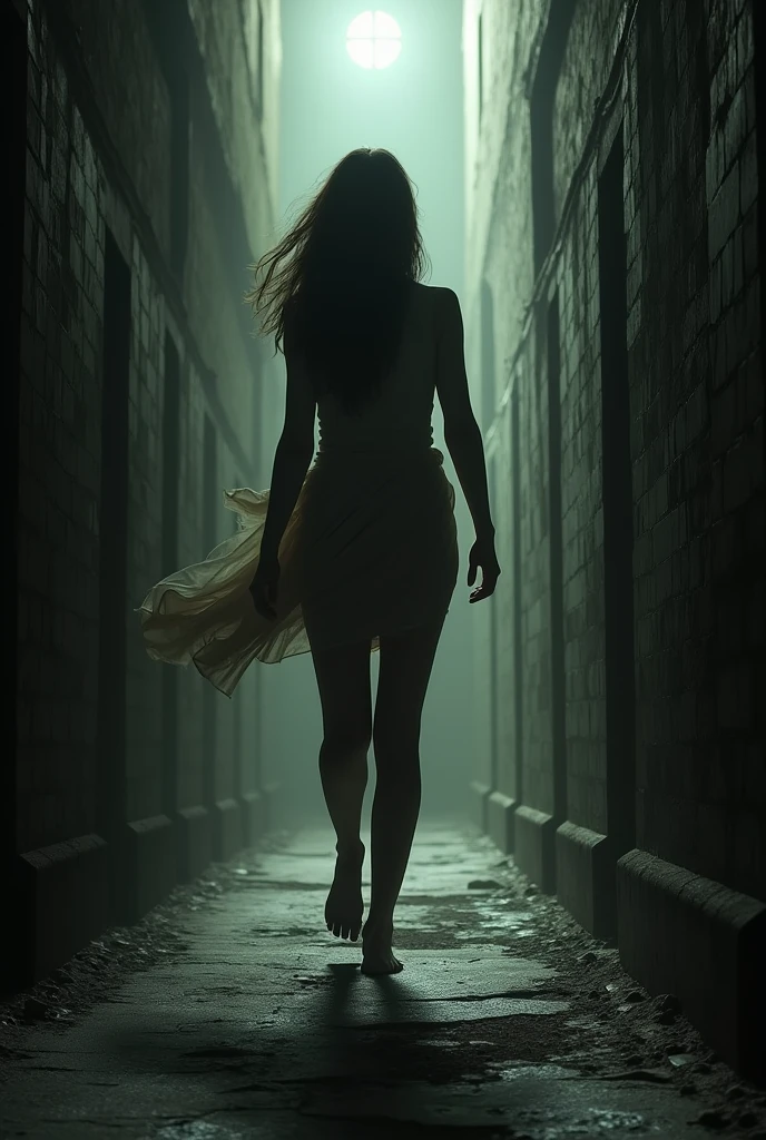Évasion de femme pied nue en prison inestimable