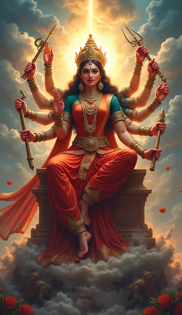 Maa durga front side