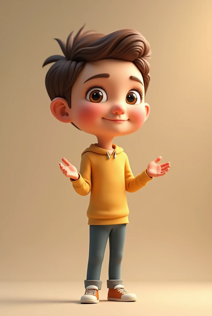 a person saying "Hello"