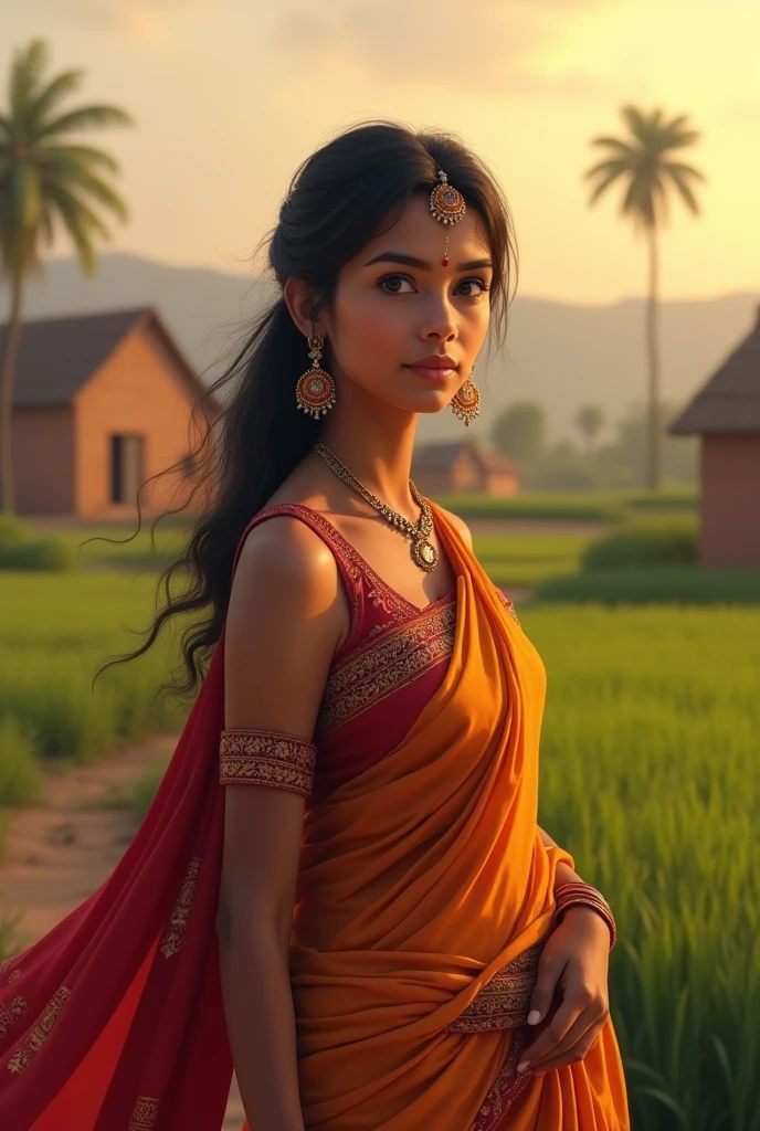 Young Marathi woman, in desi village