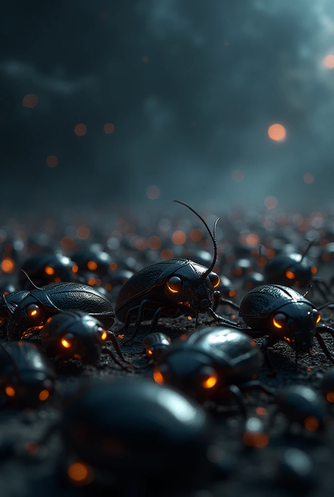a bunch of cockroaches in the infinite universe