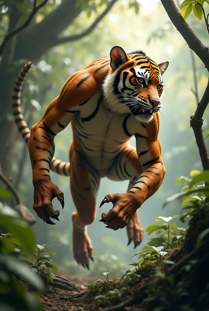 A fusion between a monkey and a tiger

