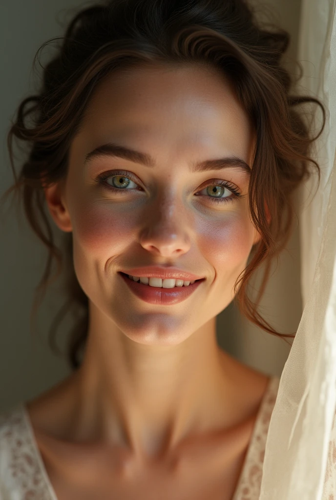 Beautiful and magnetic woman with emotional mastery, powerful emotional intelligence, happy and authentic