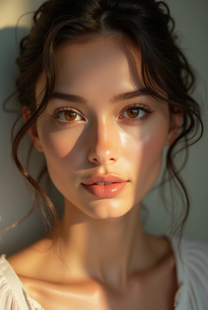 Beautiful and magnetic woman with emotional mastery, powerful emotional intelligence, happy and authentic