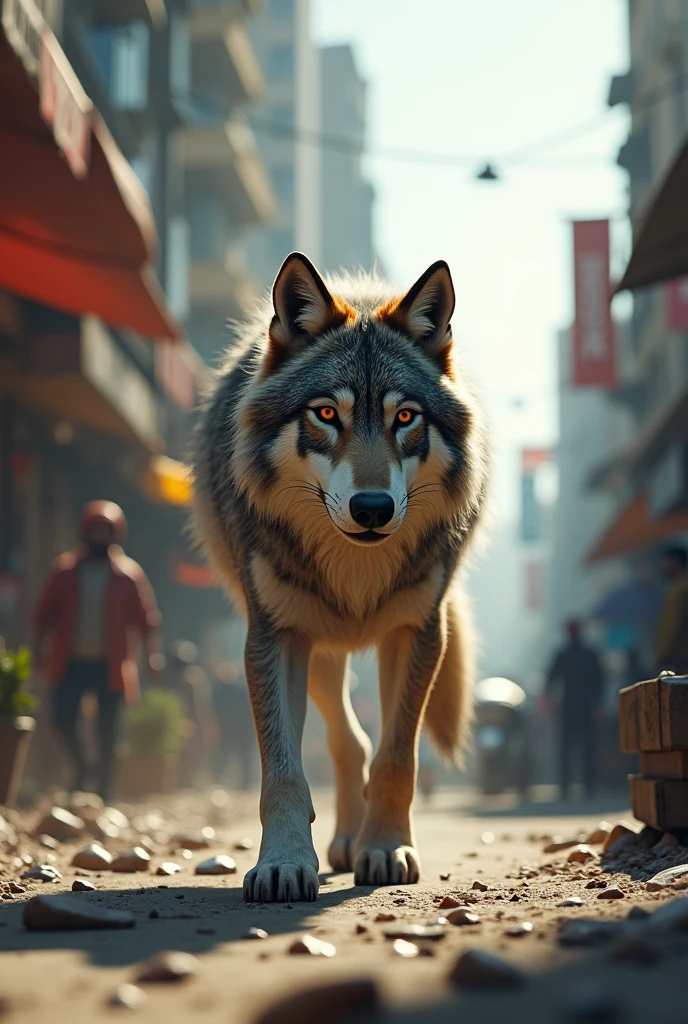 Wolf in islamabad city