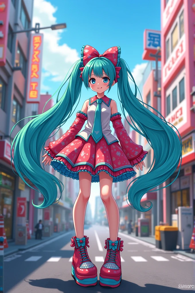 hatsune miku with harajuku style