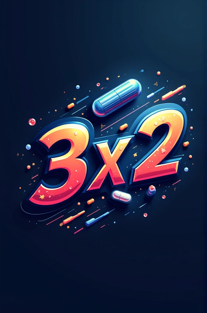 A 3x2 logo on energy pills