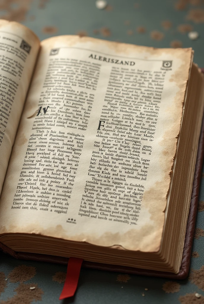 Create a realistic book page