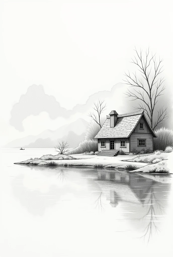 Drawing a lake landscape with a house is a great way to practice your illustration skills and explore composition.. We&#39;ll break down the process into detailed steps to help you create a beautiful, balanced drawing..

### Materials Needed:
- Drawing paper - Pencil (preferably 2B or HB)
- Eraser - Pens or colored pencils (optional para colorir)
- Ruler (optional)

### Stage 1: Initial Sketch 1. **Plan the Composition**:
   - Before you start drawing, Think about the arrangement of the elements. Decide where the lake, the house and other elements, such as trees or mountains, will be located.

2. **Draw the Outline of the Lake**:
   - Start by drawing a horizontal line for the horizon. Below this line, draw the outline of the lake. The lake can be represented by an oval or irregular shape, depending on the style you want. Keep the bottom of the pond shape wider and the top narrower to give a natural effect.

3. **Add Home**:
   - Choose a location for the house, usually in a position slightly off center to create visual balance. Draw a basic shape for the house, like a rectangle for the main body and a triangle or pyramid for the roof.

### Stage 2: Detail 1. **Draw the House Structure**:
   - Add details to the house, like windows, doors and the roof. If the house has a chimney or other architectural elements, include them here. Don&#39;t forget to add a pathway leading from the house to the lake if you want an added touch..

2. **Create the Horizon Line**:
   - No horizon, You can add some additional elements, like distant mountains or trees, to create depth.

3. **Draw the Reflection in the Lake**:
   - The reflection of the house and trees in the lake can be drawn as soft, distorted lines, following the contour of the lake. Use softer, slightly blurred lines to simulate the effect of water..

### Stage 3: Adding Details 1