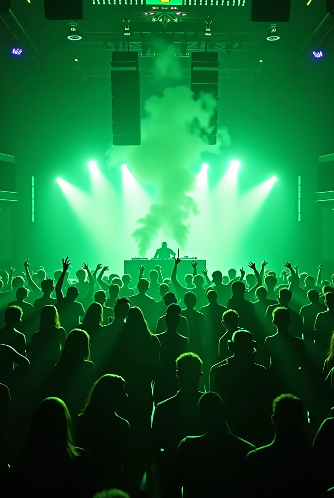 DNB Allstars, club, green lights 