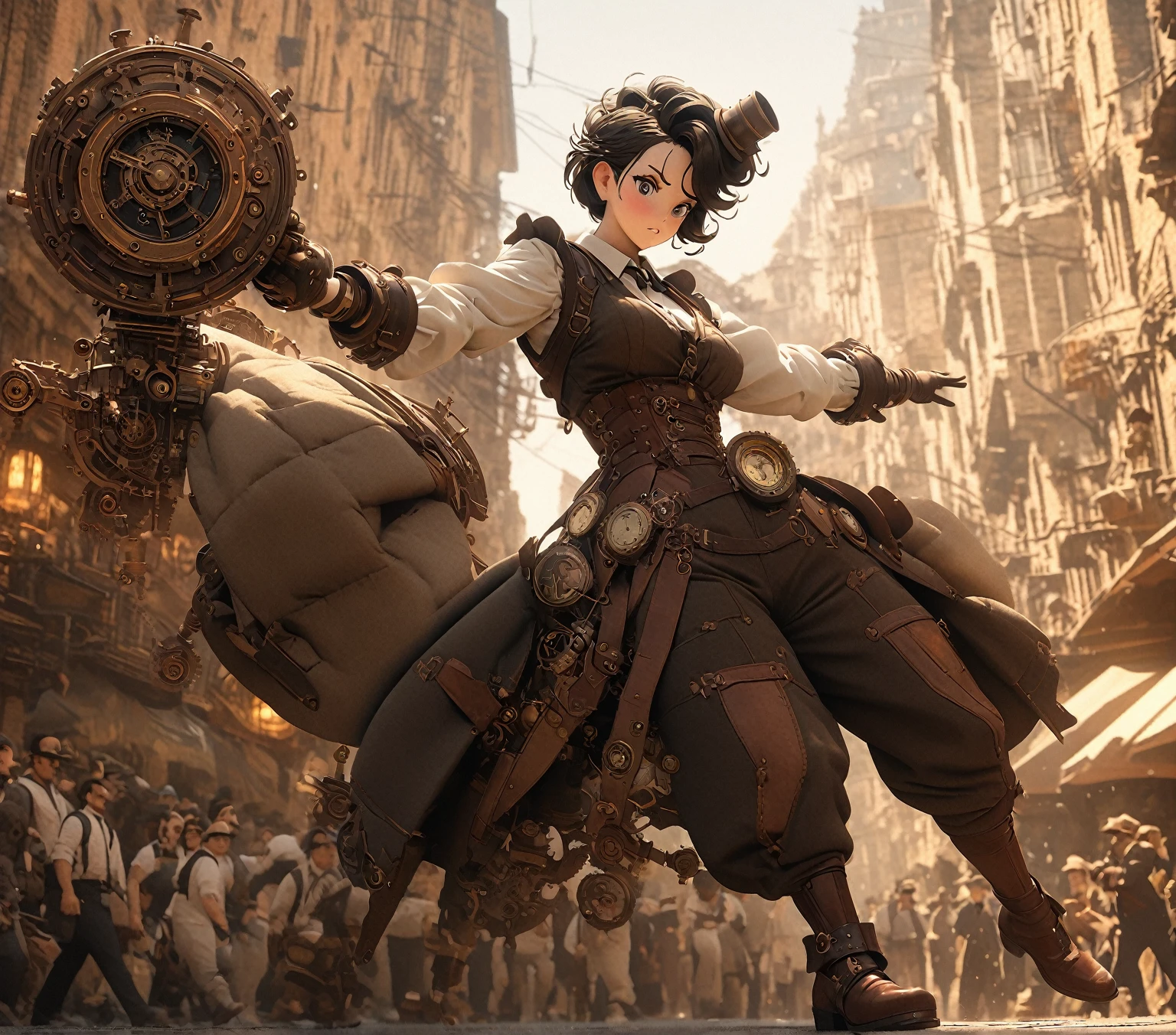 Cartoon,The Bible shines in the sky,steampunk style,Super fine,8K,Superb mechanical depictions,Overclocked renderer,Super real photos,dynamic angle,dynamic pose,