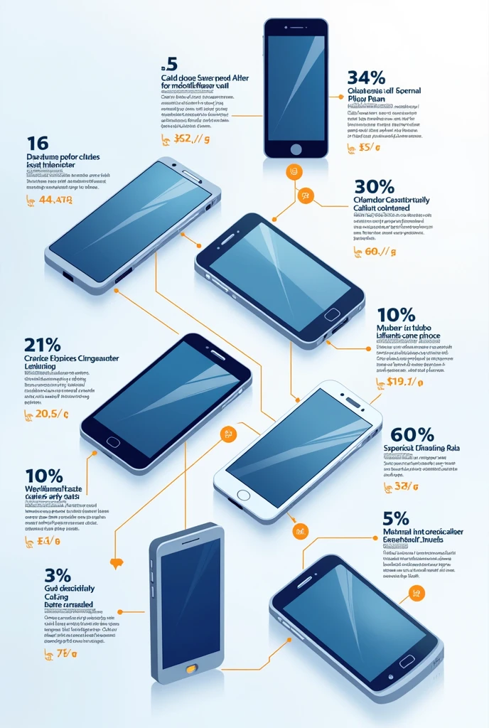 Create a picture with different mobile phone tariffs 