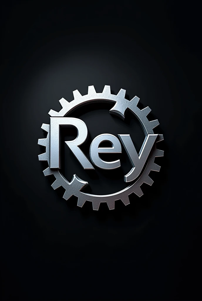 Create a mechanical engineering themed logo with the name Rey