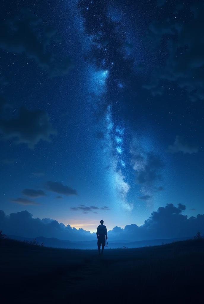 Starry sky at night 